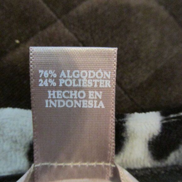 WHITE STAG WOMEN'S SIZE S (4-6) TOP VELOUR BLACK LEOPARD ANIMAL PRINT LS NWT - Picture 9 of 9